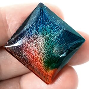 Cabochon handmade in resina Quadrato