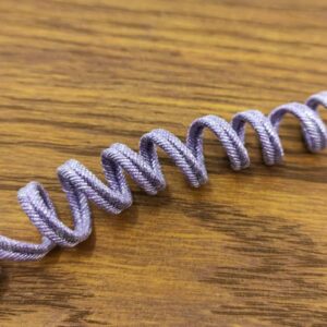 Piattine soutache facili da lavorare che mantengono la forma, colore viola lavanda.